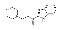 4-[2-(1H-benzimidazol-2-ylsulfinyl)ethyl]morpholine结构式