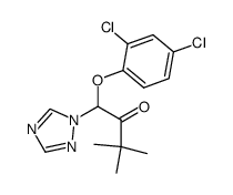 1-(2,4-dichloro-phenoxy)-3,3-dimethyl-1-[1,2,4]triazol-1-yl-butan-2-one结构式