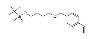 1-({4-[(tert-butyl)dimethylsilyloxy]butoxy}methyl)-4-ethenylbenzene Structure