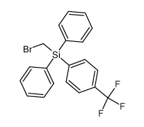 (bromomethyl)diphenyl(p-trifluoromethylphenyl)silane结构式