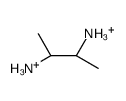 (2R,3R)-2,3-Butanediaminium Structure