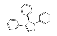 trans-3,4,5-triphenyl-4,5-dihydroisoxazole Structure