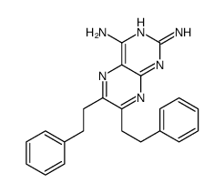 6,7-bis(2-phenylethyl)pteridine-2,4-diamine Structure