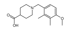 1-[(4-methoxy-2,3-dimethylphenyl)methyl]piperidine-4-carboxylic acid结构式