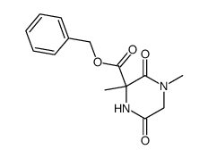 3-benzyloxycarbonyl-1,3-dimethylpiperazine-2,5-dione结构式
