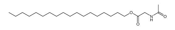 N-acetyl-glycine octadecyl ester Structure