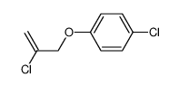 1-(4-chlorophenoxy)-2-chloro-2-propene结构式