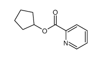 2-Pyridinecarboxylicacid,cyclopentylester(9CI) Structure