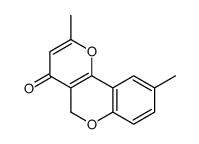 2,9-dimethyl-5H-pyrano[3,2-c]chromen-4-one Structure