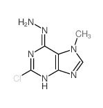 (2-chloro-7-methyl-purin-6-yl)hydrazine结构式