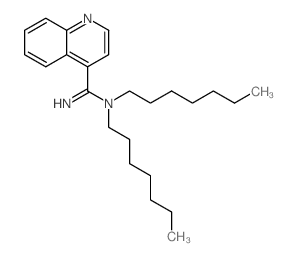 N,N-diheptylquinoline-4-carboximidamide结构式