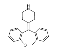 4-(6,11-dihydrodibenzo[b,e]oxepin-11-ylidene)piperidine Structure