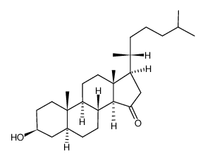 3β-Hydroxy-5α-cholestan-15-one Structure