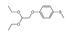 (4-methylthiophenoxy)acetaldehyde diethyl acetal结构式
