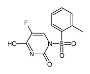 5-fluoro-1-(2-methylphenyl)sulfonylpyrimidine-2,4-dione Structure