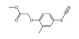 (2-Methyl-4-thiocyanato-phenoxy)-acetic acid methyl ester Structure