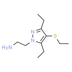 1H-Pyrazole-1-ethanamine,3,5-diethyl-4-(ethylthio)-(9CI)结构式