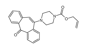 prop-2-enyl 4-(11-oxodibenzo[2,1-b:2',1'-f][7]annulen-5-yl)piperazine-1-carboxylate Structure
