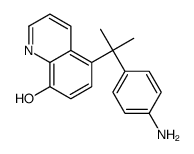 5-[2-(4-aminophenyl)propan-2-yl]quinolin-8-ol Structure