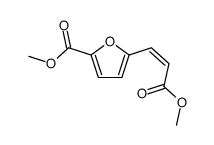 methyl 5-[(E)-3-methoxy-3-oxoprop-1-enyl]furan-2-carboxylate结构式