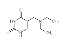 4(1H)-Pyrimidinone, 2,3-dihydro-5-((diethylamino)methyl)-2-thioxo- Structure