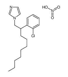 1-[2-(2-chlorophenyl)decyl]imidazole,nitric acid结构式