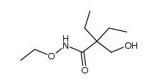 3-Hydroxy-2,2-diethyl-propionsaeure-ethoxyamid Structure