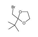 2-(bromomethyl)-2-tert-butyl-1,3-dioxolane Structure