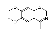 6,7-dimethoxy-4-methyl-2H-1,3-benzothiazine结构式