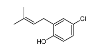 4-chloro-2-(3-methylbut-2-enyl)phenol Structure