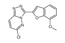 6-chloro-3-(7-methoxy-1-benzofuran-2-yl)-[1,2,4]triazolo[4,3-b]pyridazine Structure