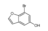7-溴苯并呋喃-5-醇结构式