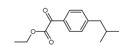 ethyl 4-isobutyl-α-oxobenzeneacetate结构式