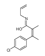 N-Allyl-4-chloro-α,β-dimethylcinnamamide结构式