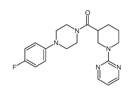 Piperazine, 1-(4-fluorophenyl)-4-[[1-(2-pyrimidinyl)-3-piperidinyl]carbonyl]- (9CI)结构式