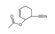 [(1S,6S)-6-cyanocyclohex-2-en-1-yl] acetate结构式