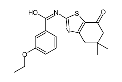 Benzamide, 3-ethoxy-N-(4,5,6,7-tetrahydro-5,5-dimethyl-7-oxo-2-benzothiazolyl)- (9CI)结构式