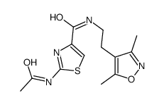 4-Thiazolecarboxamide,2-(acetylamino)-N-[2-(3,5-dimethyl-4-isoxazolyl)ethyl]-(9CI) structure