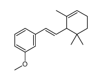 1-methoxy-3-[2-(2,6,6-trimethylcyclohex-2-en-1-yl)ethenyl]benzene Structure