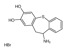 6-amino-5,6-dihydrobenzo[b][1]benzothiepine-2,3-diol,hydrobromide结构式