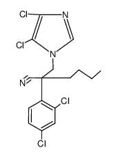 2-(4,5-dichloro-imidazol-1-ylmethyl)-2-(2,4-dichloro-phenyl)-hexanenitrile Structure