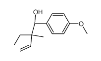 2-Ethyl-1-(4-methoxy-phenyl)-2-methyl-but-3-en-1-ol Structure
