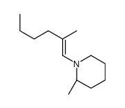 (2S)-2-methyl-1-(2-methylhex-1-enyl)piperidine Structure