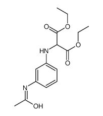 diethyl 2-(3-acetamidoanilino)propanedioate Structure