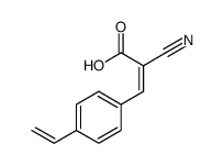 2-cyano-3-(4-ethenylphenyl)prop-2-enoic acid Structure