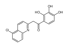 2-(5-chloroquinolin-2-yl)-1-(2,3,4-trihydroxyphenyl)ethanone Structure