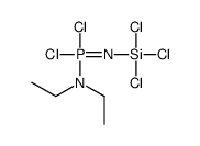N-[dichloro(trichlorosilylimino)-λ5-phosphanyl]-N-ethylethanamine结构式