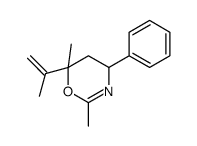 2,6-dimethyl-4-phenyl-6-prop-1-en-2-yl-4,5-dihydro-1,3-oxazine结构式