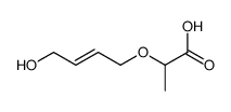 2-(4-hydroxybut-2-enoxy)propanoic acid结构式