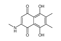 5,8-dihydroxy-6,7-dimethyl-2-(methylamino)naphthalene-1,4-dione结构式